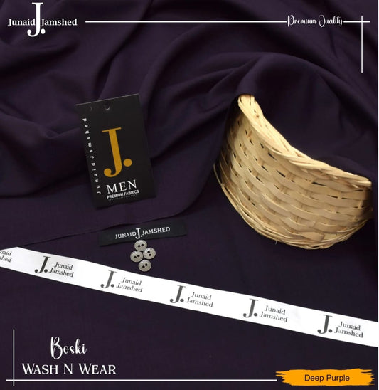 J.Junaid Jamshaed Summer wash and Wear premium volume Deep purple