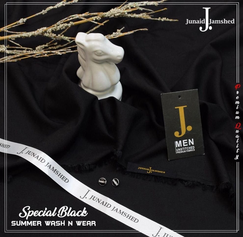 J.Junaid Jamshaed Summer wash and Wear premium volume JET BLACK 🖤