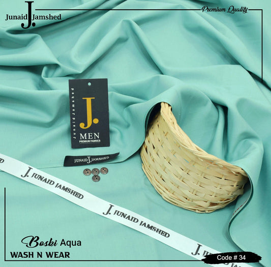 J.Junaid Jamshaed Summer wash and Wear premium volume Aqua