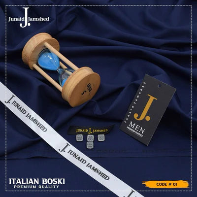 J.Junaid Jamshaed Summer wash and Wear premium volume Sache blue