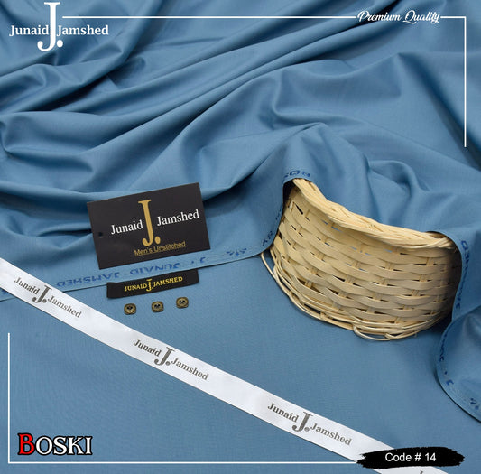 J.Junaid Jamshaed Summer wash and Wear premium volume Cadet Blue